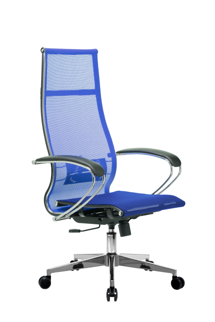 Кресло МЕТТА-7(MPRU)/подл.131/осн.004, васильковый/васильковый