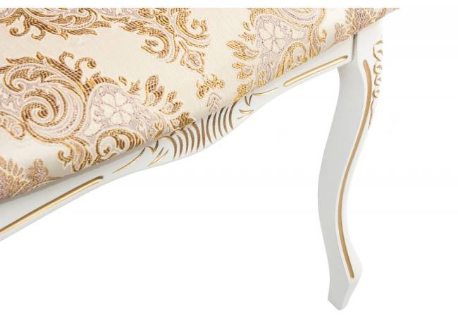 Стул деревянный Bronte молочный с патиной