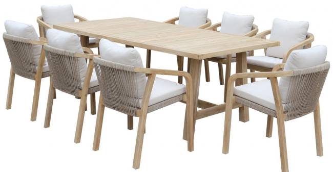 Стол деревянный обеденный Ravona 230 натуральный 2300х1000х750 мм