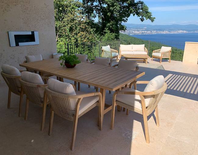 Стол деревянный обеденный Ravona 230 натуральный 2300х1000х750 мм