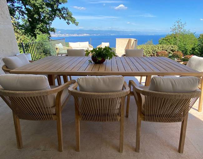 Стол деревянный обеденный Ravona 230 натуральный 2300х1000х750 мм