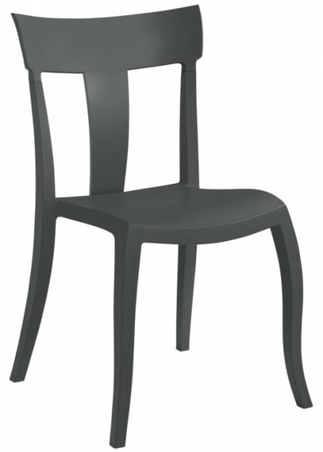 Стул пластиковый Toro-S антрацит 490х550х840 мм