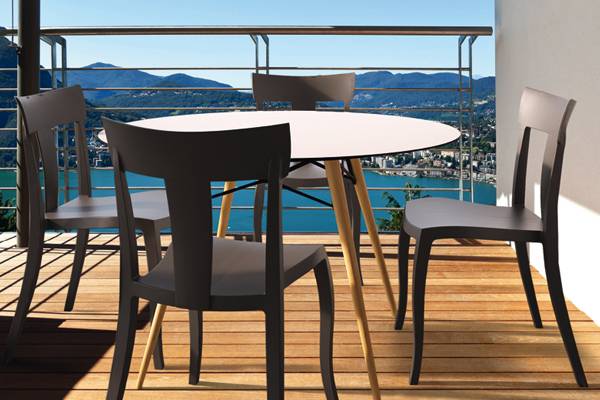 Стул пластиковый Toro-S антрацит 490х550х840 мм