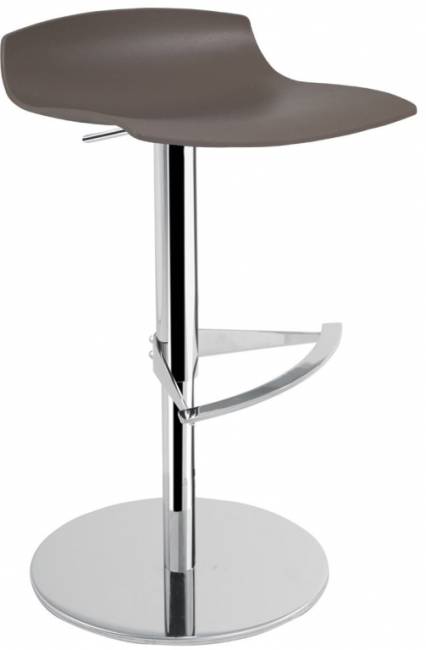 Табурет пластиковый барный X-Treme B Pro полированный, хромированный, тортора 480х480х750-870 мм