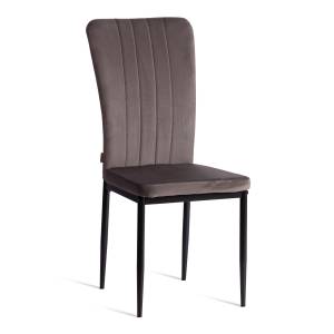 Стул VERTER (mod. BC577-DC) / 1 шт. в упаковке металл, флок, 41 х 52 х 95 см, Dark grey (темно-серый) HLR24 / черный темно-серый металл, флок