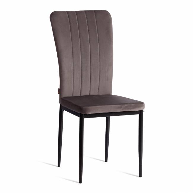 Стул VERTER (mod. BC577-DC) / 1 шт. в упаковке металл, флок, 41 х 52 х 95 см, Dark grey (темно-серый) HLR24 / черный темно-серый металл, флок Стул VERTER (mod. BC577-DC) / 1 шт. в упаковке металл, флок, 41 х 52 х 95 см, Dark grey (темно-серый) HLR24 / черный темно-серый металл, флок