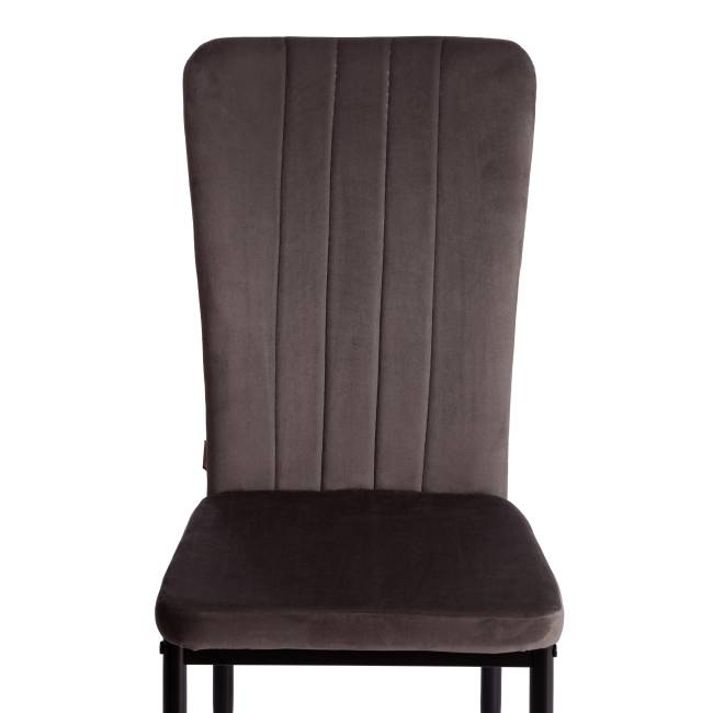 Стул VERTER (mod. BC577-DC) / 1 шт. в упаковке металл, флок, 41 х 52 х 95 см, Dark grey (темно-серый) HLR24 / черный темно-серый металл, флок Стул VERTER (mod. BC577-DC) / 1 шт. в упаковке металл, флок, 41 х 52 х 95 см, Dark grey (темно-серый) HLR24 / черный темно-серый металл, флок