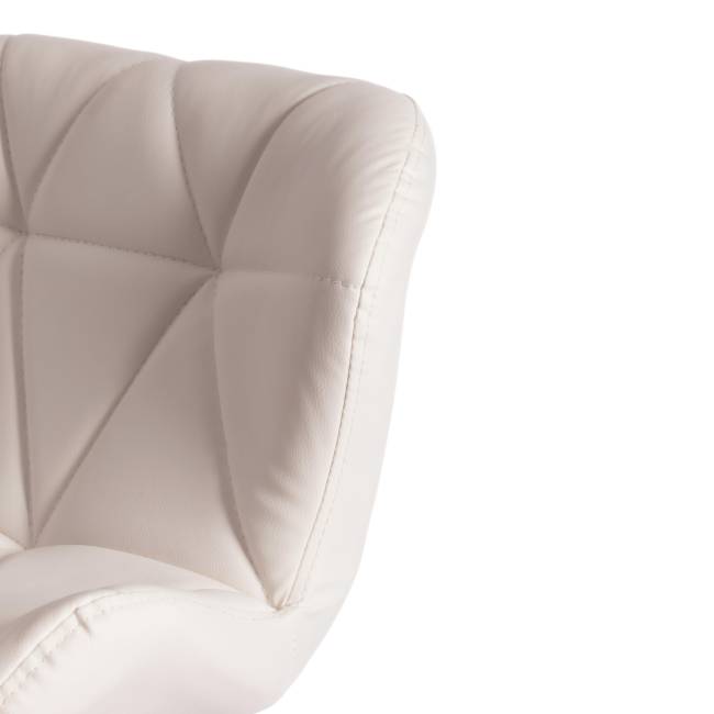 Стул барный BIAGGIO (mod. KY717) / 1 шт. в упаковке металл/экокожа, 44*50*83-103 см, белый/хром белый металл/экокожа