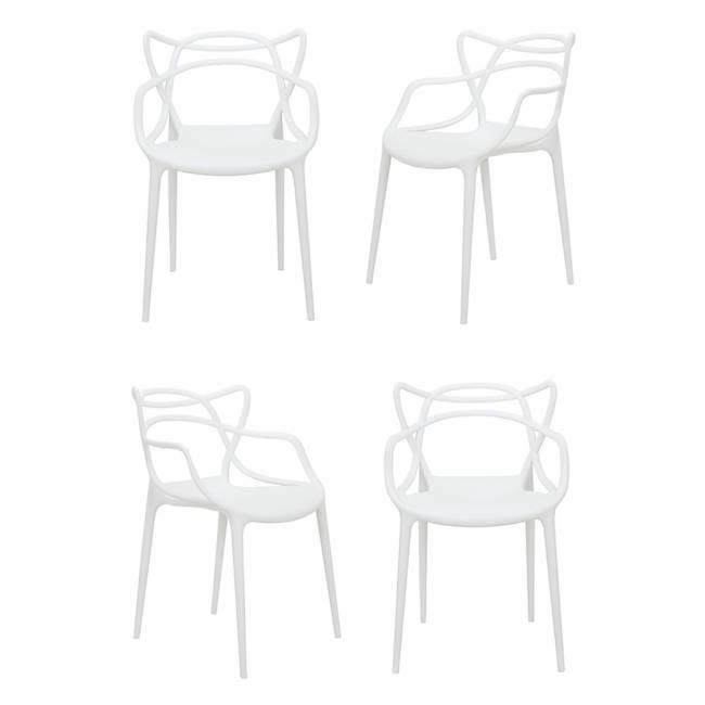 Комплект из 4-х стульев Masters белый