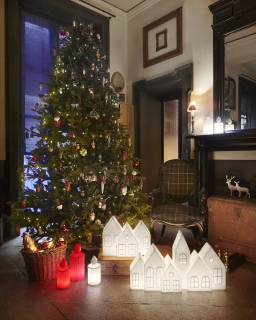 Светильник пластиковый настольный Fiammetta Lighting красный Ø105х225 мм