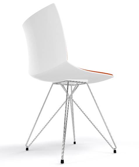 Стул на металлокаркасе с обивкой Kanvas TC Front 430х500х790 мм Стул на металлокаркасе с обивкой Kanvas TC Front 430х500х790 мм