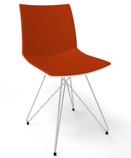 Стул на металлокаркасе с обивкой Kanvas TC Front 430х500х790 мм Стул на металлокаркасе с обивкой Kanvas TC Front 430х500х790 мм