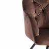Кресло LIVORNO ( mod.1602 ) / 1 шт. в упаковке коричневый вельвет металл/ткань