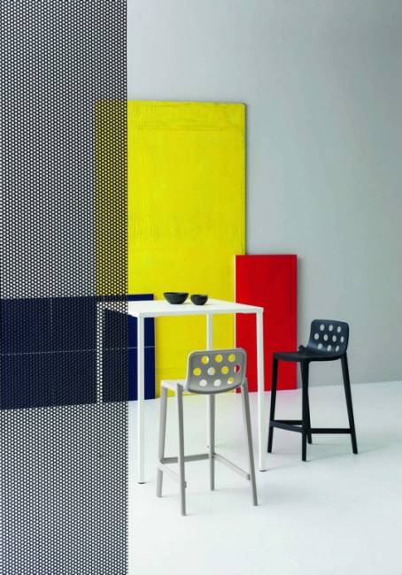 Стул пластиковый барный Isidoro 76 белый 480х460х970 мм