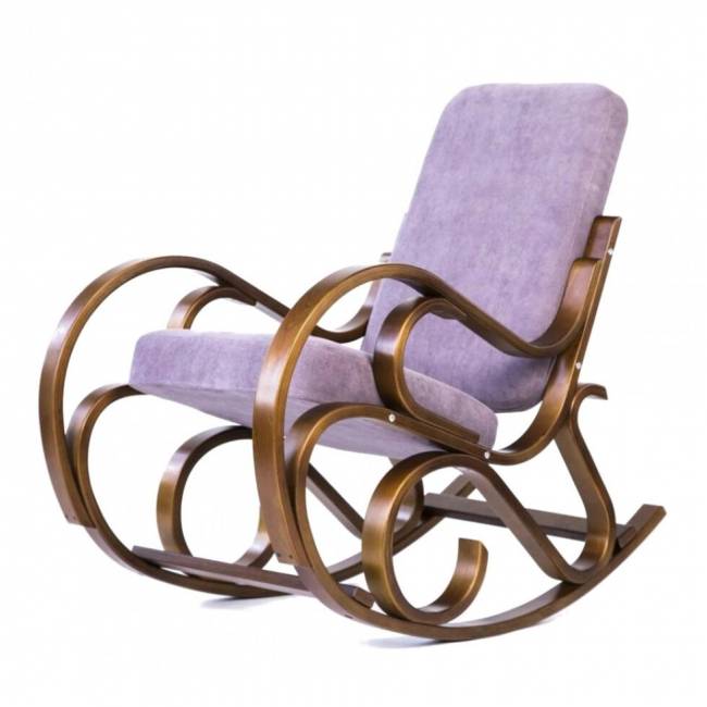 Кресло -качалка Луиза  вишня лиловый
