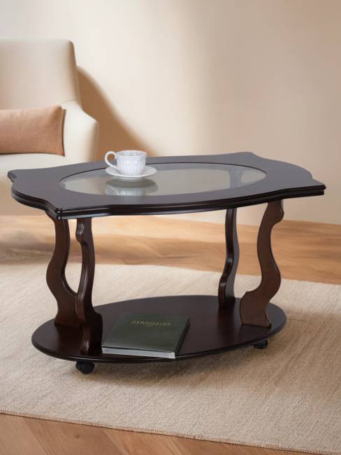 Стол журнальный Берже 3С темно-коричневый