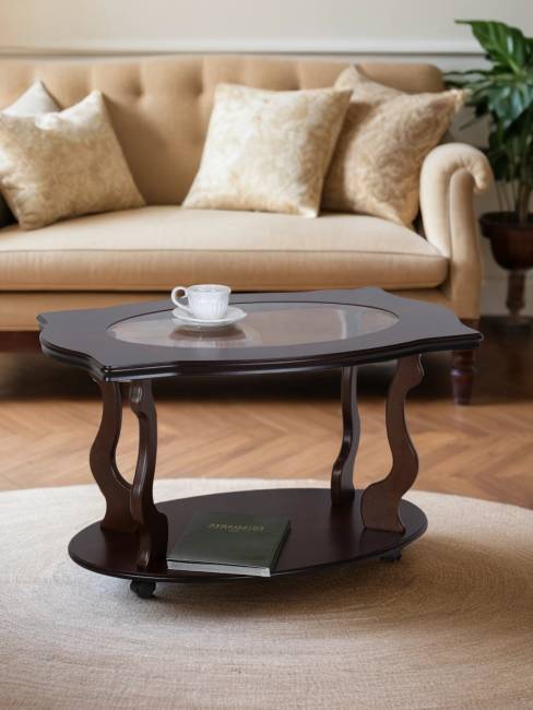 Стол журнальный Берже 3С темно-коричневый