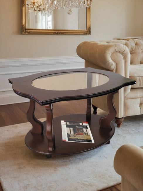 Стол журнальный Берже 3С темно-коричневый