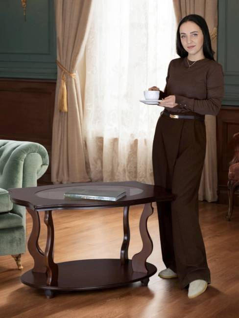 Стол журнальный Берже 3С темно-коричневый