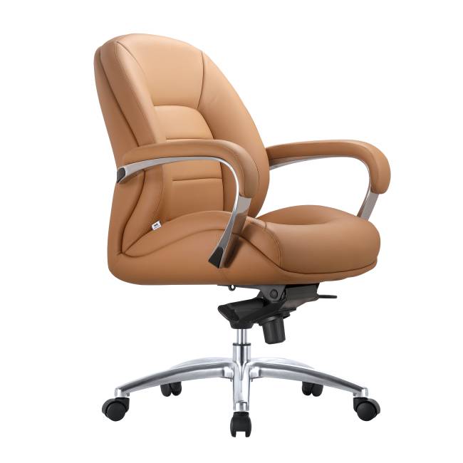 Кресло офисное / Гранд LB браун / Grand LB brown  / коричневая экокожа