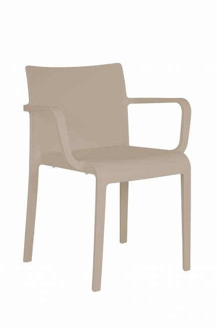 Стул Turn, пластик капучино с подлокотниками