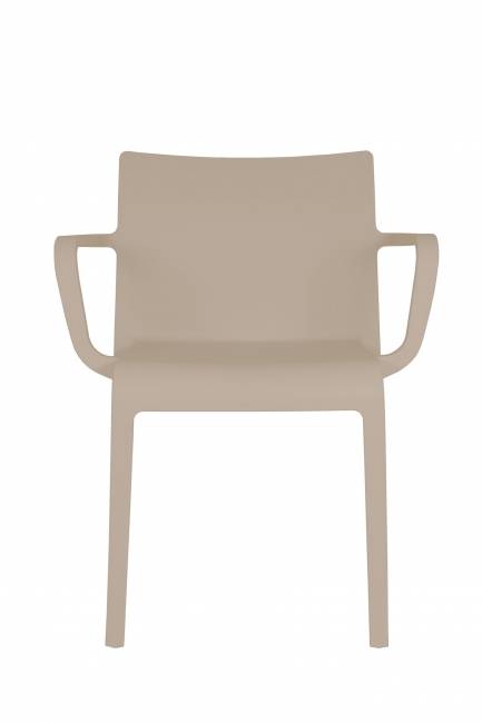 Стул Turn, пластик капучино с подлокотниками