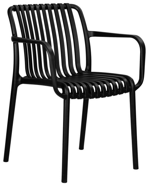 Набор 3 шт Стул обеденный DOBRIN WALTER ARM, черный (B-03)