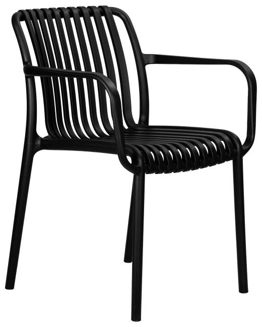 Набор 3 шт Стул обеденный DOBRIN WALTER ARM, черный (B-03)