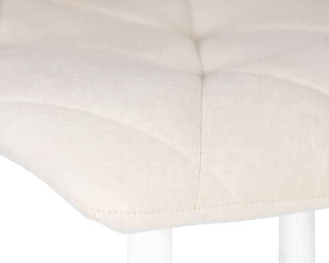 Набор 4 шт Стул обеденный DOBRIN CHILLY ROMBO, Бежевый Simple 44, основание белое