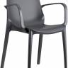Кресло пластиковое Ginevra антрацит 570х560х860 мм
