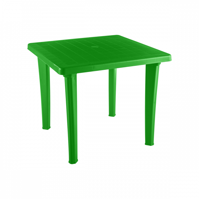 Стол пластиковый квадратный зеленый