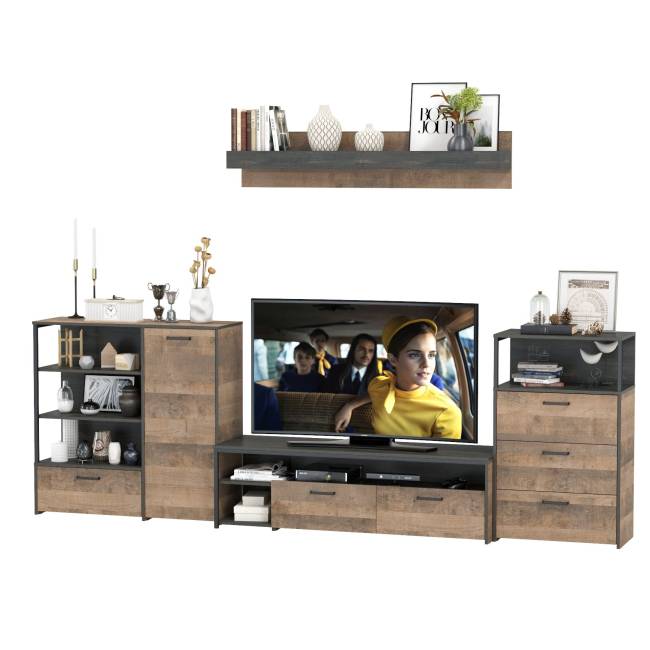 Набор мебели для гостиной Трувор № 12 цвет дуб гранж песочный/интра