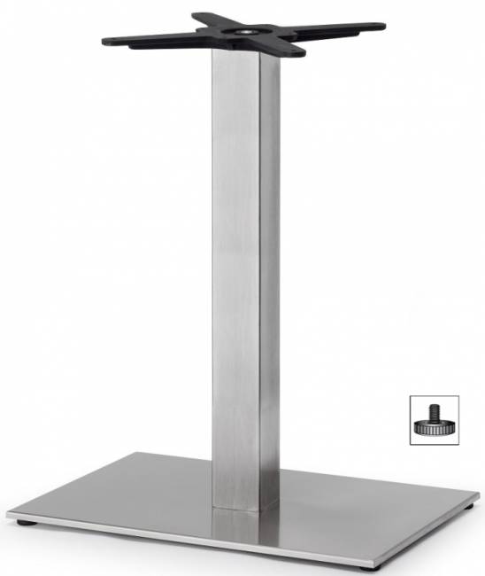 Подстолье металлическое Tiffany полированный стальной 600х400х730 мм