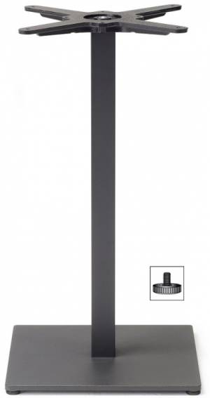 Подстолье металлическое Tiffany антрацит 400х400х730 мм