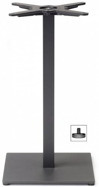 Подстолье металлическое Tiffany антрацит 400х400х730 мм
