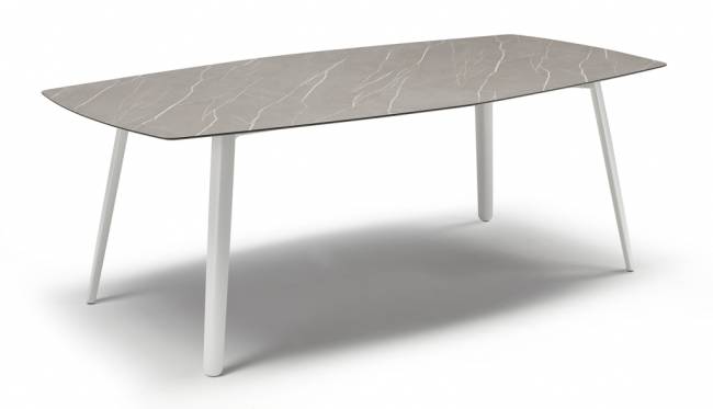 Стол ламинированный Squid белый, камень 2090х1080х730 мм Стол ламинированный Squid белый, камень 2090х1080х730 мм