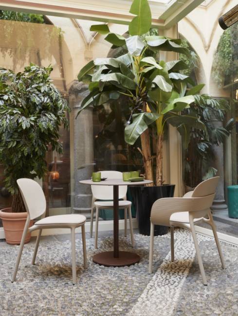 Подстолье металлическое Tiffany кортен Ø450х730 мм