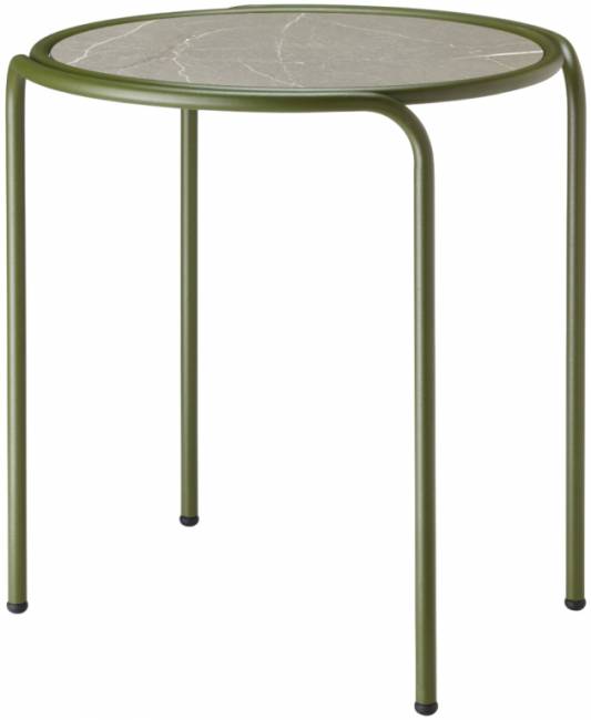 Столик кофейный металлический Dress Code оливковый, камень 490х450х500 мм Столик кофейный металлический Dress Code оливковый, камень 490х450х500 мм