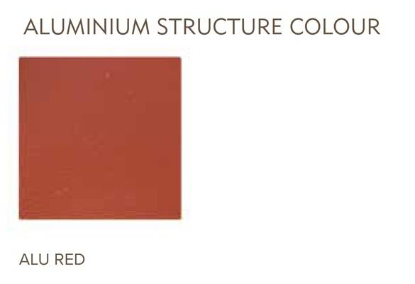 Столик металлический кофейный Jolly красный 1100х700х340 мм