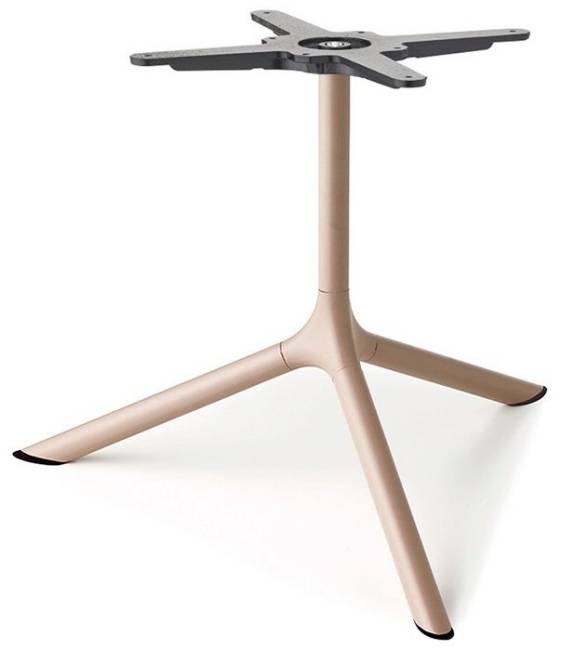 Столик ламинированный кофейный Tripe Maxi тортора, белый мрамор Каррара Ø800х510 мм