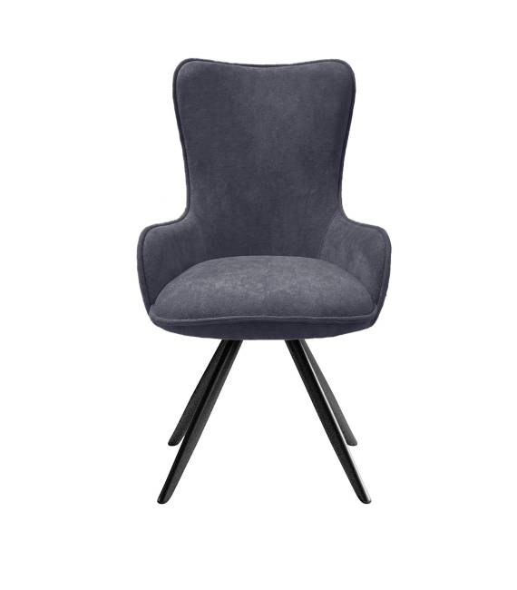 Стул DikLine 333 поворотный TW11 серый, ножки черные