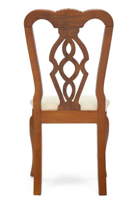 Стул Афродита/ Aphrodite/1 шт. в упаковке дерево гевея, 46х54х99см, Espresso (дуб в красноту), ткань кремовая с рисунком (3321) Espresso (дуб в красноту) дерево гевея