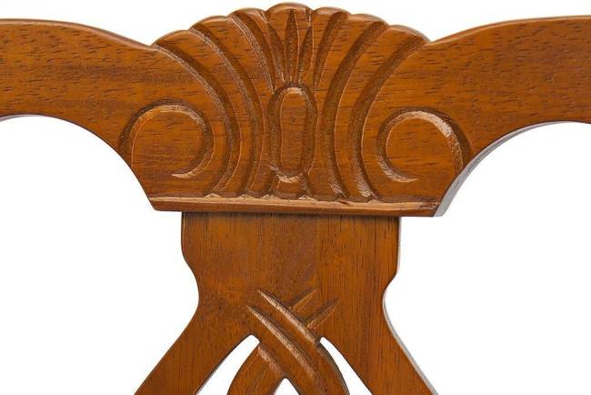 Стул Афродита/ Aphrodite/1 шт. в упаковке дерево гевея, 46х54х99см, Espresso (дуб в красноту), ткань кремовая с рисунком (3321) Espresso (дуб в красноту) дерево гевея