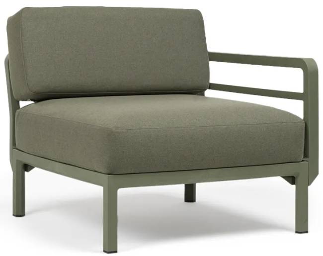 Диван пластиковый с подушками Maximo 3 кактус, тимьян 2685х940х790 мм