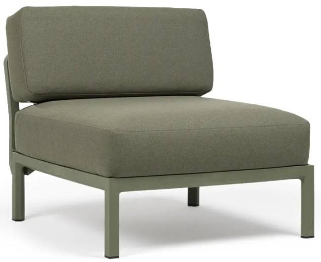 Диван пластиковый с подушками Maximo 3 кактус, тимьян 2685х940х790 мм