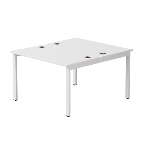 Бенч-система на 2 места Everprof EVO на металлокаркасе 1180х670(1370)x755 Белый/Белый