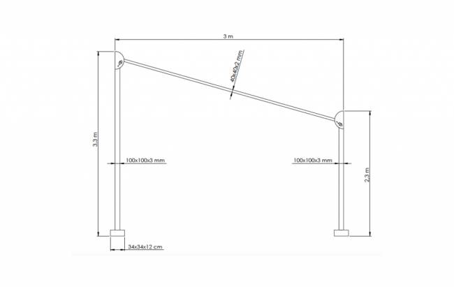 Навес квадратный Butterfly бежевый 3000х3000 мм Навес квадратный Butterfly бежевый 3000х3000 мм