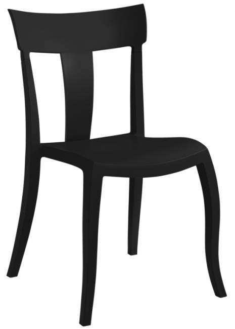 Стул пластиковый Toro-S черный 490х550х840 мм