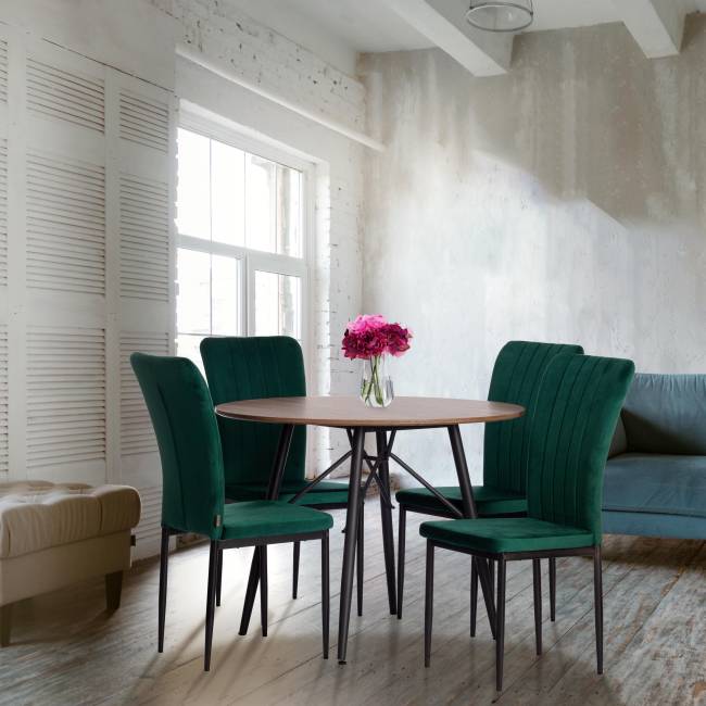 Стул VERTER (mod. BC577-DC) / 1 шт. в упаковке металл, флок, 41 х 52 х 95 см, Green (зеленый) HLR56 / черный зеленый металл, флок Стул VERTER (mod. BC577-DC) / 1 шт. в упаковке металл, флок, 41 х 52 х 95 см, Green (зеленый) HLR56 / черный зеленый металл, флок