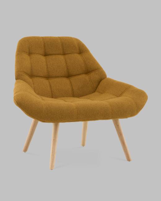 Кресло Олби Квадро горчичный